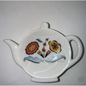 Berggren Trayner Tea Bag Rest Holder Porcelain Swedish Scandinavian Vintage Z14